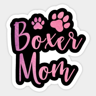 Boxer Mom, Cute Boxer Lover Dog Owner Sticker